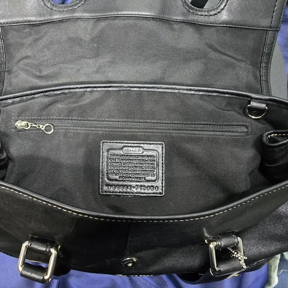 EUC Coach Black Leather Hamilton Handbag/Satchel - Picture 14 of 16